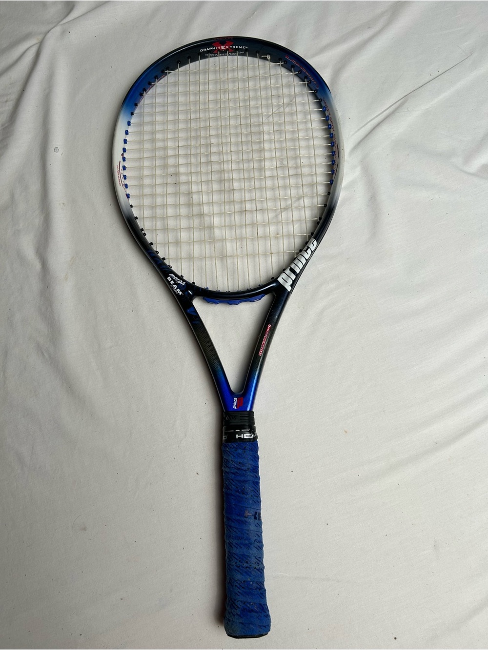 Prince Blue/Black Tennis Racket titanium